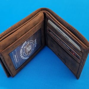 Genuine Leather Wallets for Men, Handmade Vintage